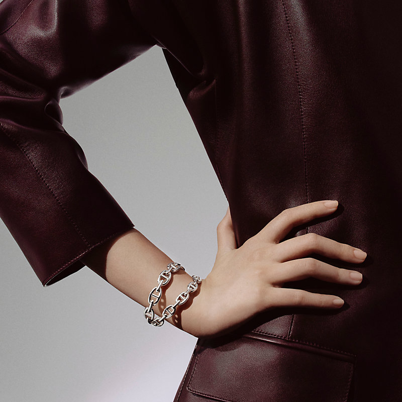 Chaine d'ancre Enchainee double bracelet | Hermès USA